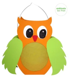 Laternen Bastelset Eule, 1 Stück Vorgestanzt