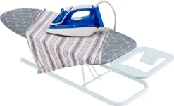 ONVAYA Tischbügelbrett | Mini Bügelbrett | Bügeltisch | Kleines, Platzsparendes Bügelbrett | Grau -Leifheit || Vileda || Wenko Verkaufsgeschäft 4bcbd4231742df2b3b9a337f999c4ffe