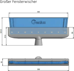 Genius Fensterwischer-Set 6-tlg - Fensterputzer + Universalstange, Wanne & Mikrofaserbezug | Glänzende Und Streifenfreie Sauberkeit; A15010 -Leifheit || Vileda || Wenko Verkaufsgeschäft 4c6a086f3d8d467efeb40458bbd34bd8