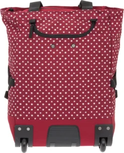 Einkaufstrolley Trolley Punta Wheel Einkaufsroller Einkaufswagen Shoppingtrolley Shopper EInkaufskorb Mit Rollen Und Gurten Trolly 10008-0220 Red Dots Punkte Rot + Bagboom Thermo TK Tasche -Leifheit || Vileda || Wenko Verkaufsgeschäft 4e1142c4b230fc7ab26adbd6b43025fc