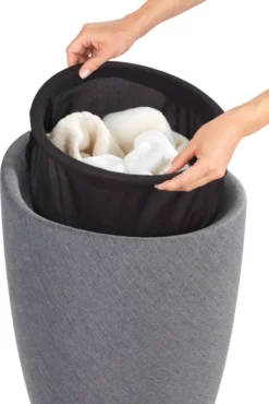 Wenko Hocker Candy Grey Leinenoptik, Mit Wäschesack -Leifheit || Vileda || Wenko Verkaufsgeschäft 4e6a9954d1d72ca4ef53dcd07e0488d7