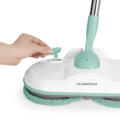 CLEANmaxx Akku-Spray-Mopp - 360° Rotation - Türkis/weiß Mopp Spray Mop CLEANmaxx Akku Bodenwischer Sprühmop Wischtuch Sprühwischer Sprüh -Leifheit || Vileda || Wenko Verkaufsgeschäft 4ec57042bf206284932d5b36033f508a