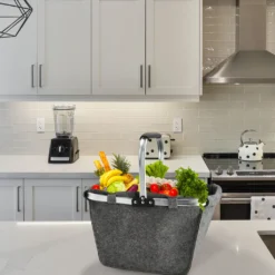 Einkaufskorb Faltbar Filz Aluminium Gestell Hellgrau 48x28x29cm Korb Filzkorb Tragekorb Shopper -Leifheit || Vileda || Wenko Verkaufsgeschäft 4f54d44218b40d5e9a1380029bd5f07a