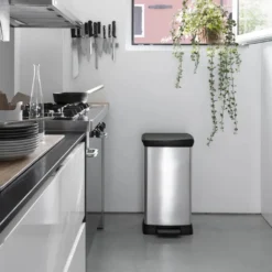 Curver Duo Tretmülleimer Deco 23L+23L Silbern -Leifheit || Vileda || Wenko Verkaufsgeschäft 512447bae45cf2557ef492ac797bc1dc