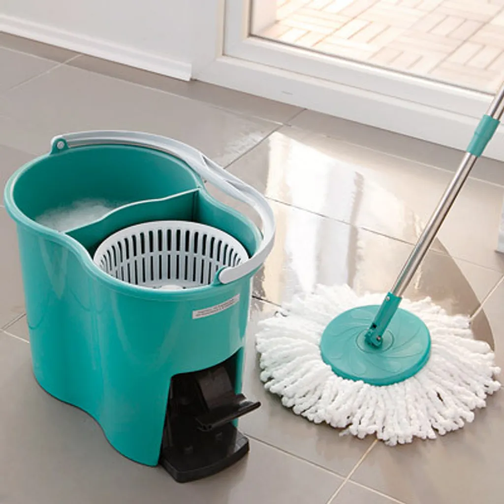 Wischmop Bodenwischer Set 2 Kammer Power Filtersystem Wischen Putzeimer Mopp NEU 13 Wischmop Bodenwischer Set 2 Kammer Power Filtersystem Wischen Putzeimer Mopp NEU – Bild 13