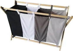 Jago® Wäschesortierer - Faltbar, 4 Fächer Aus Stoff, Aus Holz, Vierfarbig, Ca. 172 L Volumen, Größe (L/B/H): 98.5/40/72 Cm - Wäschekorb, Wäschebox, Wäschesammler 15 Jago® Wäschesortierer - Faltbar, 4 Fächer Aus Stoff, Aus Holz, Vierfarbig, Ca. 172 L Volumen, Größe (L/B/H): 98.5/40/72 Cm - Wäschekorb, Wäschebox, Wäschesammler -Leifheit || Vileda || Wenko Verkaufsgeschäft 526e979e52aeea9af6ed8173406f1352