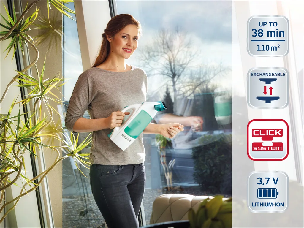 Leifheit Set Fenstersauger Dry & Clean Mit Stiel, Einwascher, Schmaler Saugdüse 3 Leifheit Set Fenstersauger Dry & Clean Mit Stiel, Einwascher, Schmaler Saugdüse – Bild 3