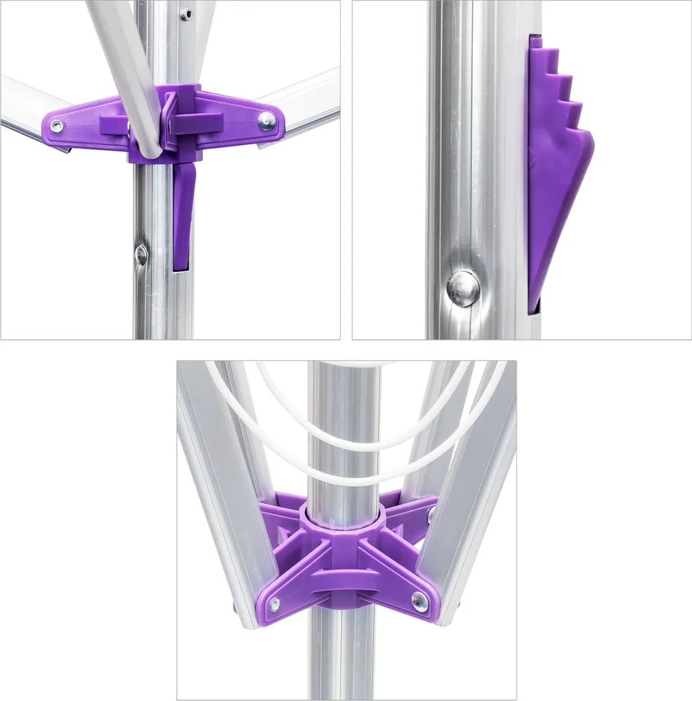 Relaxdays Wäschespinne 19 M Leine Mit Standfuß 9 Relaxdays Wäschespinne 19 M Leine Mit Standfuß – Bild 9