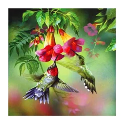 5D DIY Diamond Painting Full Diamant Kreuzstich Stickerei Malerei Vogel & Blume Bilder Deko 30*30cm