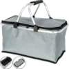 Einkaufskorb,grau, Faltbar, Max. Zuladung 12 Kg