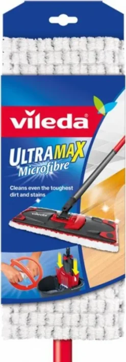 Vileda Bodenwischer Ultramax Mit Stiel, Rot/grau -Leifheit || Vileda || Wenko Verkaufsgeschäft 56d5ab93d3326d4ce269aebb687895e4