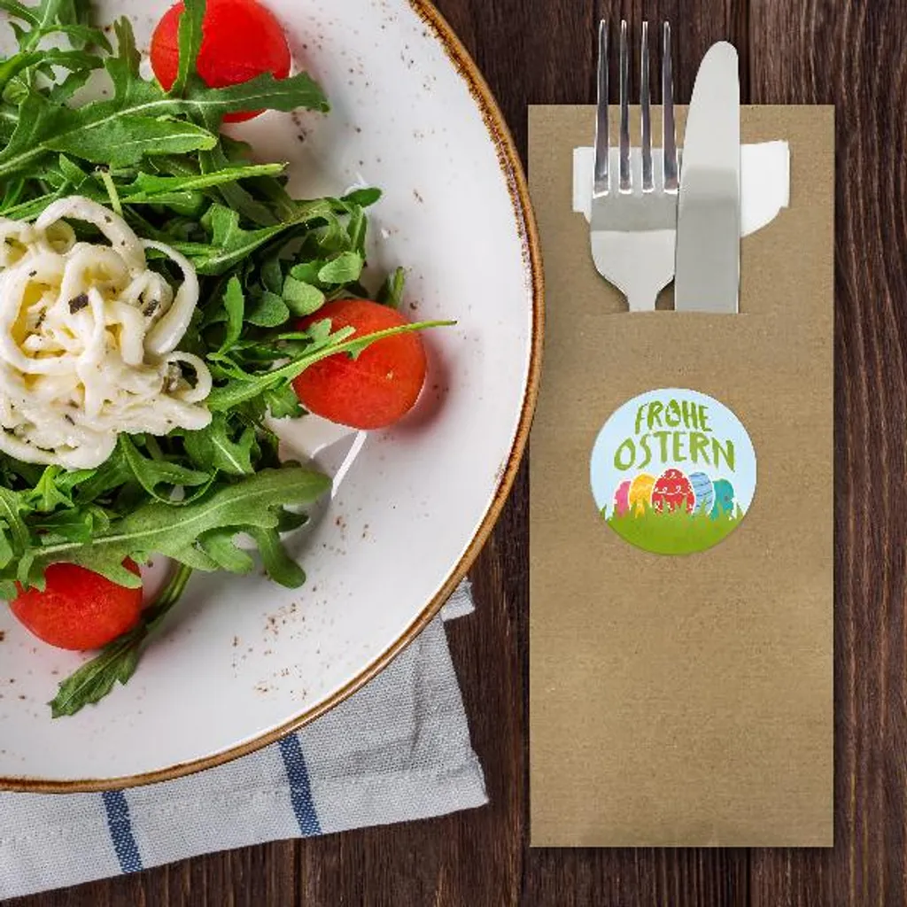 Itenga 24x Bestecktaschen Frohe Ostern Bunt (Motiv 212) 2 Itenga 24x Bestecktaschen Frohe Ostern Bunt (Motiv 212) – Bild 2