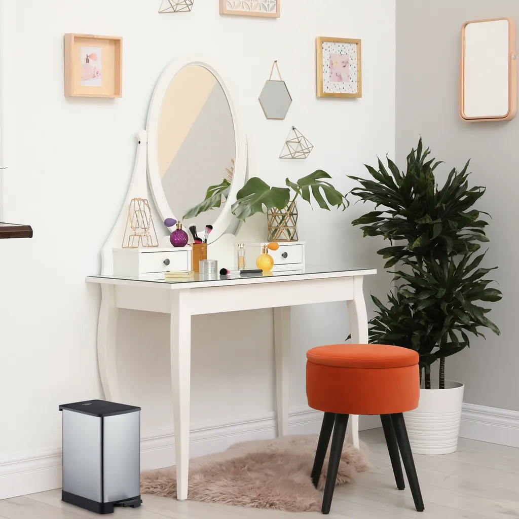 Relaxdays Kosmetikeimer Edelstahl 2 Relaxdays Kosmetikeimer Edelstahl – Bild 2