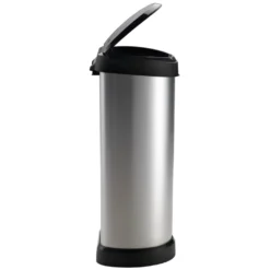 CURVER_DECOBIN Abfalleimer 40L Mit Drücker Silber Metallic_240641 -Leifheit || Vileda || Wenko Verkaufsgeschäft 5ab4e73c638de79f06cb40575d8b1ad2
