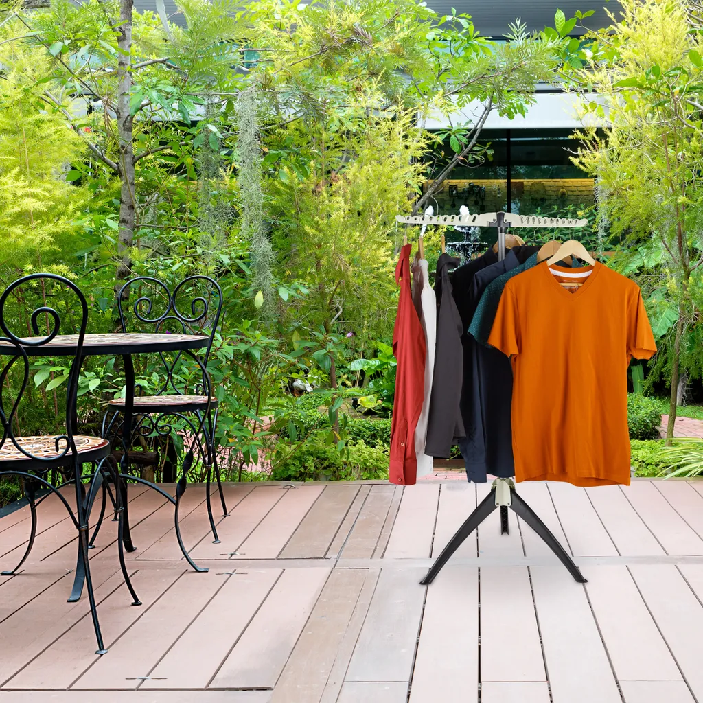 Relaxdays Hemden Wäscheständer Für 33 Bügel 5 Relaxdays Hemden Wäscheständer Für 33 Bügel – Bild 5