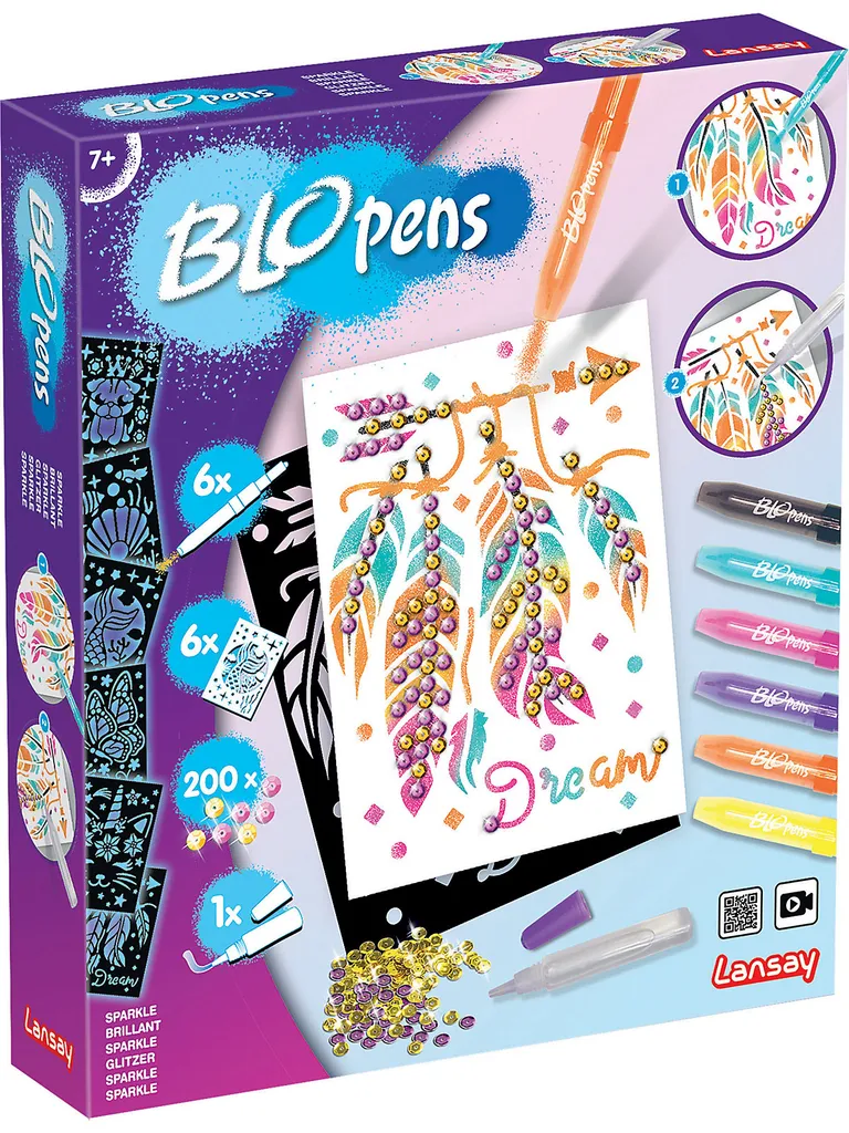 BLOpens Spielwaren BloPens Sprühstifteset Glitzer Und Pailletten Pustestifte Basteln & Kreativitätsspielzeug 1 BLOpens Spielwaren BloPens Sprühstifteset Glitzer Und Pailletten Pustestifte Basteln & Kreativitätsspielzeug