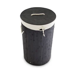 Relaxdays 1 X Wäschekorb Bambus Rund Schwarz 17 Relaxdays 1 X Wäschekorb Bambus Rund Schwarz -Leifheit || Vileda || Wenko Verkaufsgeschäft 5db2b2d6114c42909c5da7bd6aea5ed3