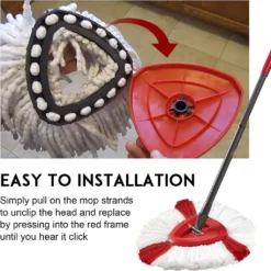 4 Stück Ersatz-Moppköpfe, Mikrofaser-Wischmopp Für Vileda Turbo 2in1 EasyWring Spin Mop, Für O-Zeder 360 Drehbarer Bodenwischer -Leifheit || Vileda || Wenko Verkaufsgeschäft 5eec1fb0cd2b6ce7890826a375429e26