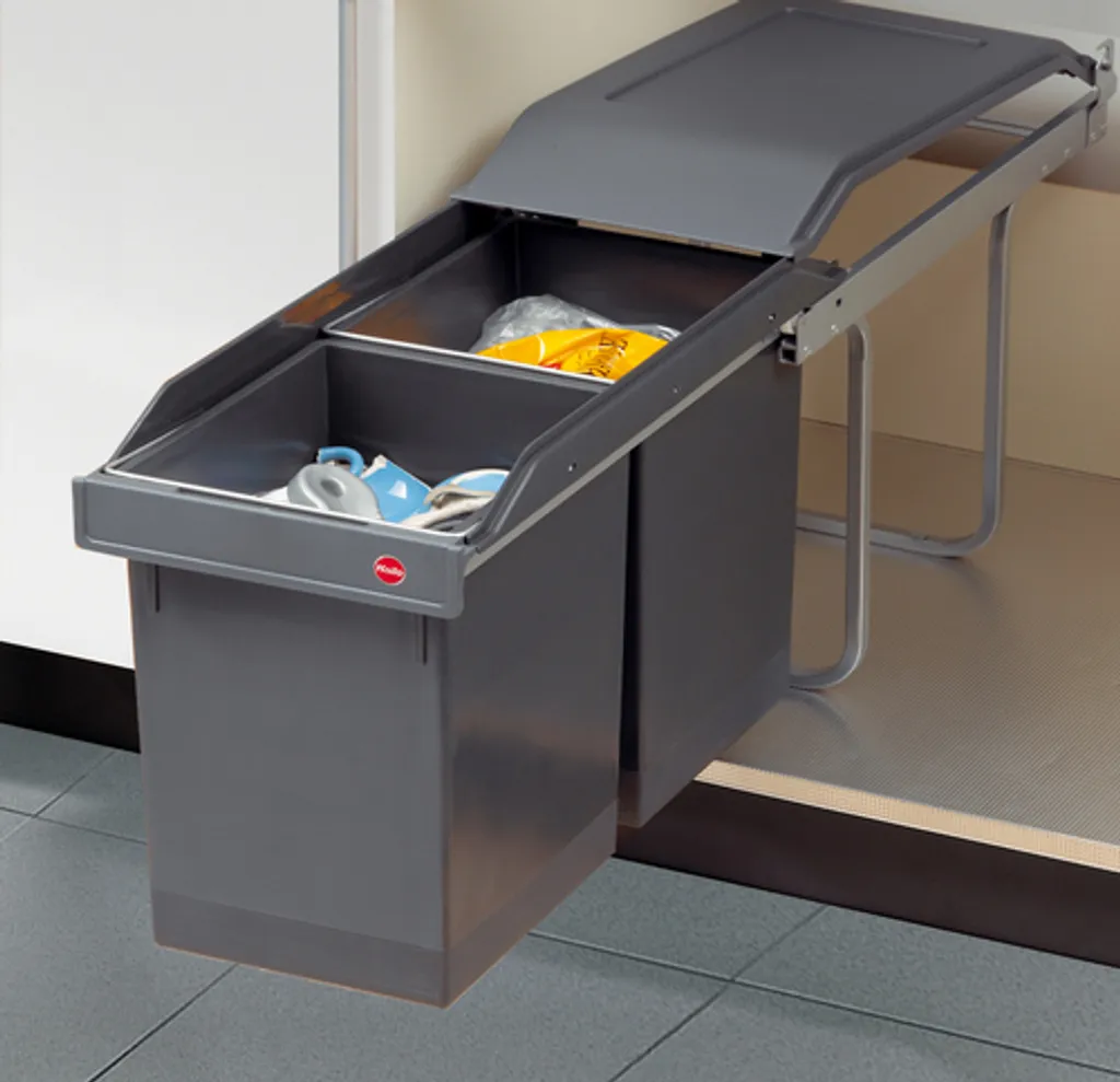 Hailo Abfallsammler Hailo TA Swing 30.2/30 A 30 L Ab 30cm Schrankbreite 1 Hailo Abfallsammler Hailo TA Swing 30.2/30 A 30 L Ab 30cm Schrankbreite