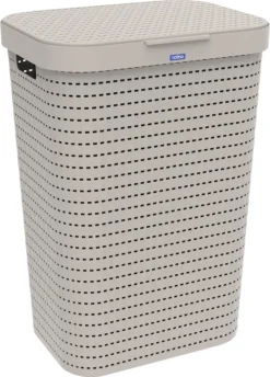 ROTHO Wäschesammler 55 L COUNTRY, Farbe:Cappuccino -Leifheit || Vileda || Wenko Verkaufsgeschäft 5f3e23349fc2db21b78f5cf943601486