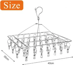 Edelstahl Sockentrockner Für Wäscheständer Mit 36 Wäscheklammern, Winddichter Rechteckiger Klein Wäschespinne Mit Klammern Clips Für Socken Hanger Unterwäsche BH Schals Babykleidung Camping -Leifheit || Vileda || Wenko Verkaufsgeschäft 5f4fa3b44714380d9caee9f553420d23