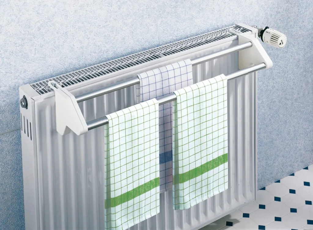 Wenko Heizkörper-Wäschetrockner Twin & Reinigungsschwamm, 2er Set 5 Wenko Heizkörper-Wäschetrockner Twin & Reinigungsschwamm, 2er Set – Bild 5