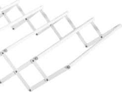 HOMCOM Wandtrockner Wäscheständer Für Wandmontage Ausziehbar Standtrockner Platzsparender Wäschetrockner Gesamttrockenlänge 57,5cm Für Drinnen Und Draußen Metall Weiß 63,5 X 60 X 20 Cm -Leifheit || Vileda || Wenko Verkaufsgeschäft 5fb0161471f3ecdd6ec5f07d7c9ad7d9