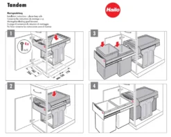 Hailo Abfallsammler 366610 Tandem 2x 15 L PlusFilter Mülleimer Abfalltrennsystem -Leifheit || Vileda || Wenko Verkaufsgeschäft 6055ef66551722586df3987500f1fde5