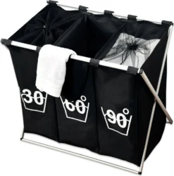 Kesper Wäschesammler Mit Dreifacher Einteilung, Trio, Schwarz 19590 19 Kesper Wäschesammler Mit Dreifacher Einteilung, Trio, Schwarz 19590 -Leifheit || Vileda || Wenko Verkaufsgeschäft 6060aee08794bb94504d08ec0165f618