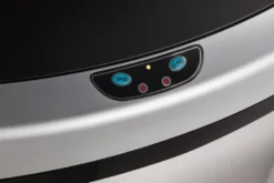 Mascot UMUZI CLEANING 38L Mülleimer Mit Automatischem Sensor, Silberner Mülleimer Für Küchenabfälle, Abfalleimer Mit Hand Bewegungssensor Aus Metall & Edelstahl