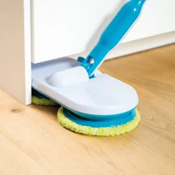 Hurricane Floating Mop Set - Zum Wischen, Schrubben Und Polieren - Kabellos Rotierender Reinigungsmopp Inkl. 4 Mikrofaserpads, 4 Scheuerpads & 4 Polierpads - Elektrischer Mopp -Leifheit || Vileda || Wenko Verkaufsgeschäft 61d447ec4c23586a1d0f6373fd0f645e