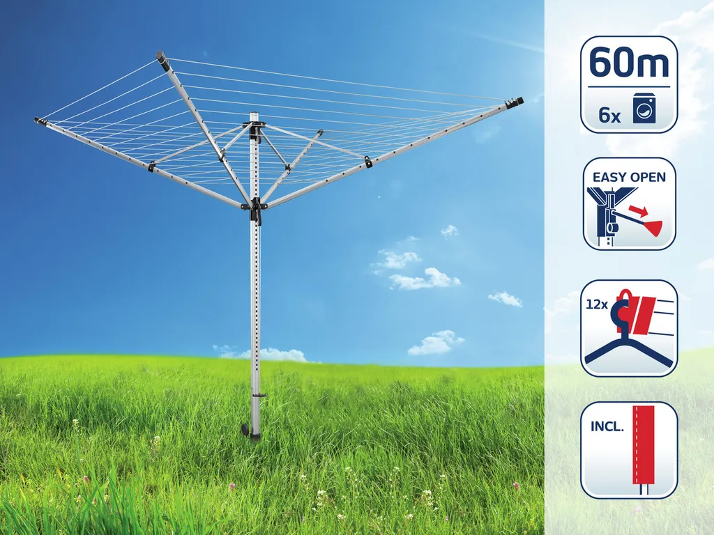 Leifheit Wäscheschirm LinoLift 600 QuickStart 2 Leifheit Wäscheschirm LinoLift 600 QuickStart – Bild 2