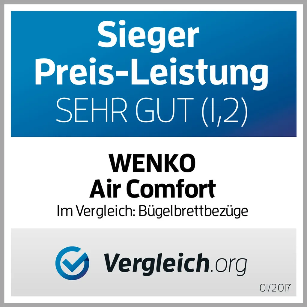 Wenko Bügeltischbezug Bügelbrettbezug Brett Air Comfort L 2 Wenko Bügeltischbezug Bügelbrettbezug Brett Air Comfort L – Bild 2