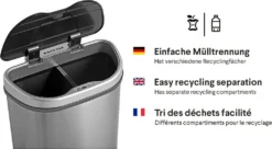 QUBIX Sensor Mülleimer 70L - 2 X 35L - 2 Fächer - Edelstahl - Abfalleimer - Abfalltrennsensor - Abfalltrennung Mülleimer 14 QUBIX Sensor Mülleimer 70L - 2 X 35L - 2 Fächer - Edelstahl - Abfalleimer - Abfalltrennsensor - Abfalltrennung Mülleimer -Leifheit || Vileda || Wenko Verkaufsgeschäft 62a6d54d4b53c2aae2208e138403dbf0