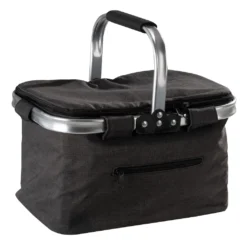 Einkaufskorb - Anthrazit - Thermobeschichtung - 35 X 25 Cm - Faltbar