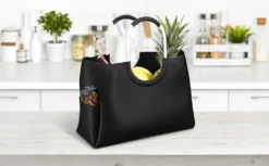 LOMOS Einkaufstasche Aus Wasserabweisendem Kunststoff In Schwarz, Größe L 7 LOMOS Einkaufstasche Aus Wasserabweisendem Kunststoff In Schwarz, Größe L -Leifheit || Vileda || Wenko Verkaufsgeschäft 63fe2c28c77442e885cfe8cee83f9ad4