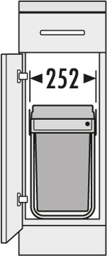 Hailo Abfallsammler Hailo TA Swing 30.2/30 A 30 L Ab 30cm Schrankbreite 3 Hailo Abfallsammler Hailo TA Swing 30.2/30 A 30 L Ab 30cm Schrankbreite – Bild 3