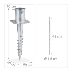 Relaxdays Bodenhülse Sonnenschirm -Leifheit || Vileda || Wenko Verkaufsgeschäft 656cb27c556ab32ddb1cb1151f5831de