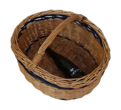 Einkaufskorb "Natur/Blau, Maße 50 X 40 X 27 Cm GH 35 Cm -Leifheit || Vileda || Wenko Verkaufsgeschäft 659e511bf07107a5743722431338ac04