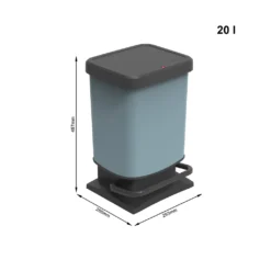 ROTHO Treteimer 20 L PASO ECO, Farbe:Horizon Blue 7 ROTHO Treteimer 20 L PASO ECO, Farbe:Horizon Blue -Leifheit || Vileda || Wenko Verkaufsgeschäft 662d84bbe47bf155dd70d1bb1db0de20