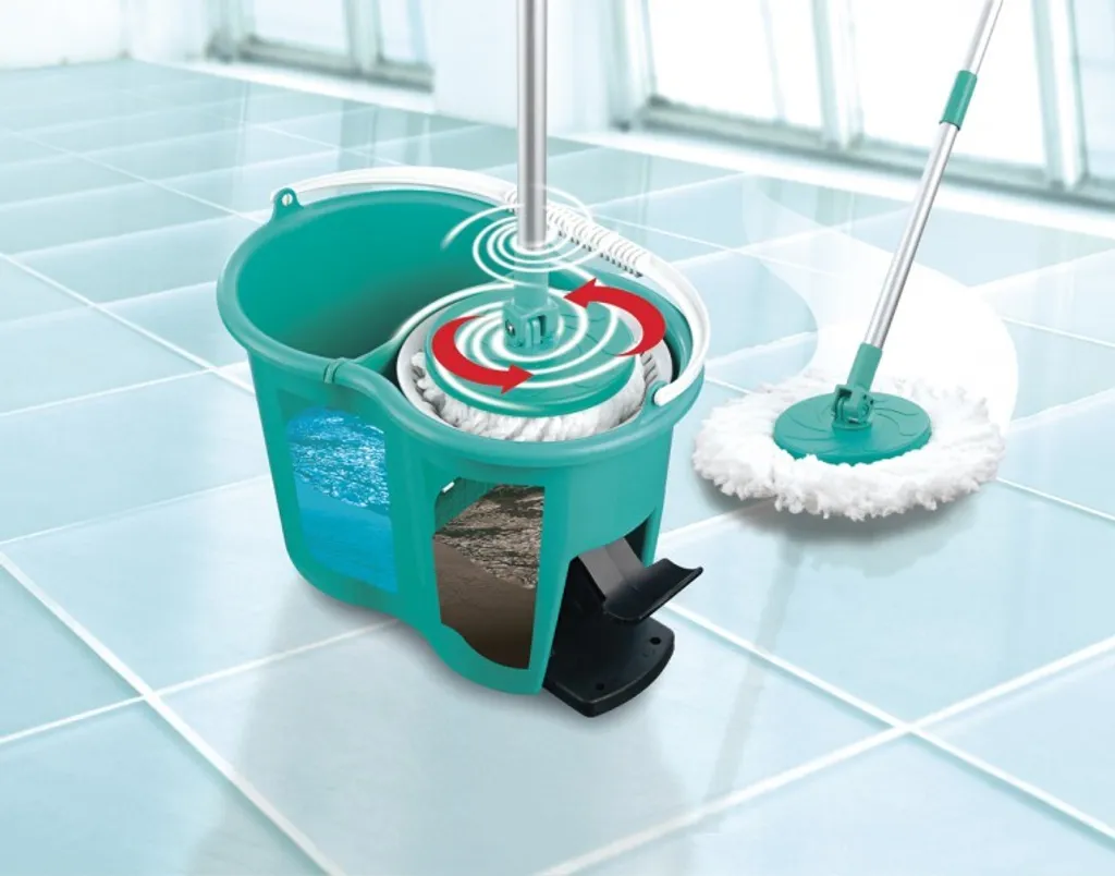 Wischmop Bodenwischer Set 2 Kammer Power Filtersystem Wischen Putzeimer Mopp NEU 15 Wischmop Bodenwischer Set 2 Kammer Power Filtersystem Wischen Putzeimer Mopp NEU – Bild 15