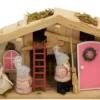 Wichtel Set Rosa Holzhaus Wichtel Figuren Wichteltür Zubehör