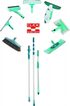 LEIFHEIT Drillstiel CLEAN TWIST, Moppgriff, Grün, Silber, 1 Stück(e) -Leifheit || Vileda || Wenko Verkaufsgeschäft 6927659f7bd8f6324d1f9cfdb91d54b6