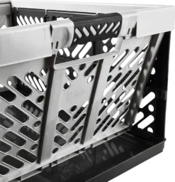 5-er Set - KLAPPBOX - Silber-Anthrazit - Faltbox Lagerbox Einkaufsbox 45 Liter 4 Griffe Aufbewahrungsbox Kunststoff Soft-Touch Softgriff Faltbox Set Klappbox Set NEU -Leifheit || Vileda || Wenko Verkaufsgeschäft 6b3b89b45bbb17bd57068bd68cbd2d52