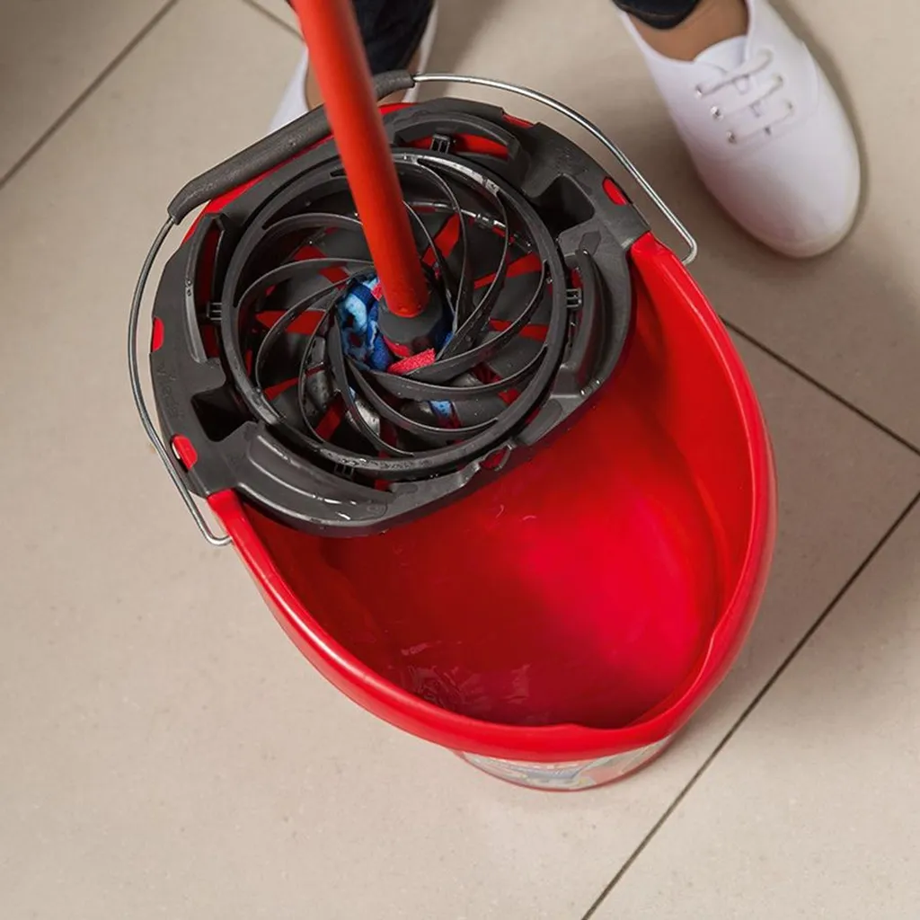 Vileda Mop PutzEimer SuperMocio 3 Action Komplett Set 4 Vileda Mop PutzEimer SuperMocio 3 Action Komplett Set – Bild 4