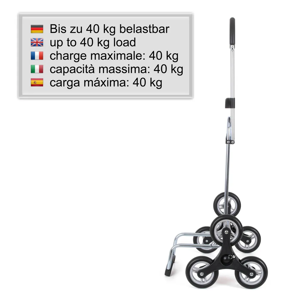 Andersen Shopper Treppensteiger Scala Stahl Mit Rad Ø 3 X 13cm Und 41 Liter Tasche Dots Blau Mit Kühlfach 4 Andersen Shopper Treppensteiger Scala Stahl Mit Rad Ø 3 X 13cm Und 41 Liter Tasche Dots Blau Mit Kühlfach – Bild 4