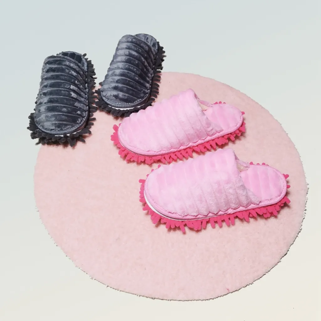 1 Paar Winter Mop Hausschuhe Waschbare Mikrofaser-Reinigungs-Bodenstaub Hausschuhe Abnehmbare Wischschuhe,Hausschuhe L Dunkelgrau 2 1 Paar Winter Mop Hausschuhe Waschbare Mikrofaser-Reinigungs-Bodenstaub Hausschuhe Abnehmbare Wischschuhe,Hausschuhe L Dunkelgrau – Bild 2