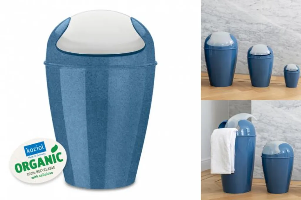 Koziol Drehdeckelbehälter DEL M Organic 12 Liter Marineblau 4 Koziol Drehdeckelbehälter DEL M Organic 12 Liter Marineblau – Bild 4
