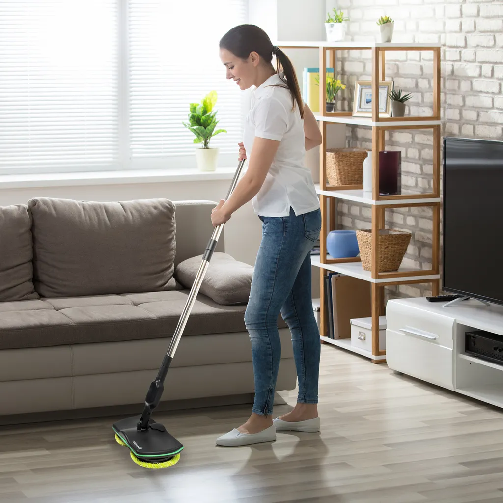 Starlyf® Powertwin Mop - Drahtloser Rotierender Etelektrischer Mop, Elektrischer Akku-Besen - Wischt, Schrubbt & Poliert – Aus Der TV Werbung 7 Starlyf® Powertwin Mop - Drahtloser Rotierender Etelektrischer Mop, Elektrischer Akku-Besen - Wischt, Schrubbt & Poliert – Aus Der TV Werbung – Bild 7