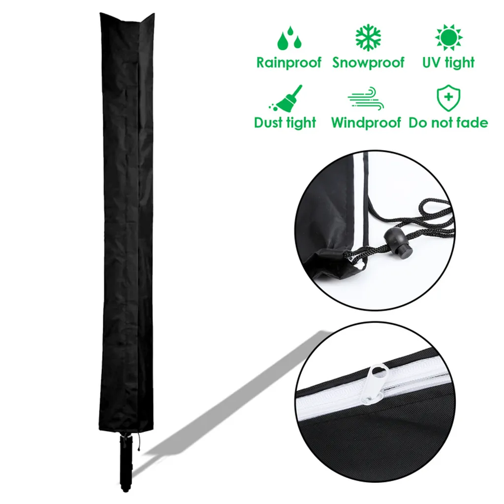 EINFEBEN Waeschespinne Wäschespinnen Schutzhuelle Mit Hochdichter Oxford PVC-Beschichtung Mit Reissverschluss & Kordelzug Wasserdichte Stoff Huelle Fuer Waeschespinne Abdeckung Extrem Wasserabweisendes 168 X 28cm Schwarz 1 EINFEBEN Waeschespinne Wäschespinnen Schutzhuelle Mit Hochdichter Oxford PVC-Beschichtung Mit Reissverschluss & Kordelzug Wasserdichte Stoff Huelle Fuer Waeschespinne Abdeckung Extrem Wasserabweisendes 168 X 28cm Schwarz